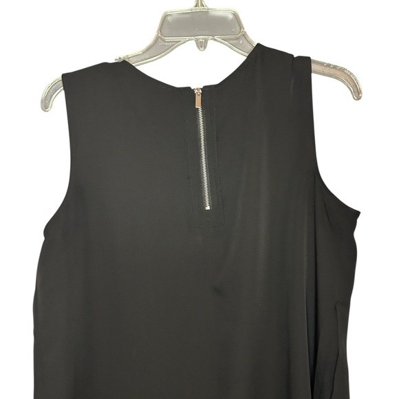 Chico’s Black Classic Shell Tank Top Zip Back Size 1 Medium - Picture 9 of 11